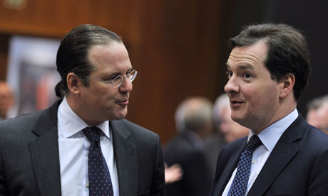 The Swedish finance minister, Anders Borg, and George Osborne