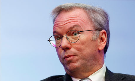 Google chief Eric Schmidt