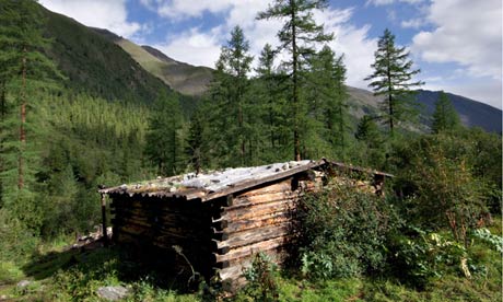 A hut in the Siberian taiga