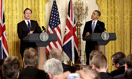 President Barack Obama meets Prime Minister David Cameron in Washingto