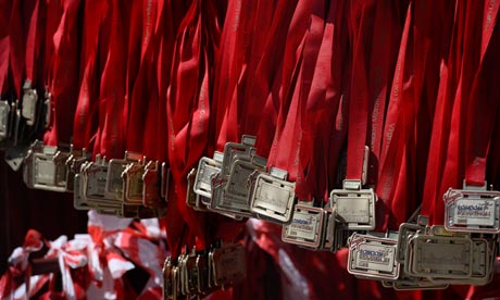 London Marathon finishers' medals