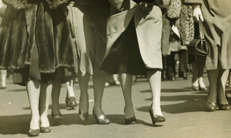 Group of women walking on street