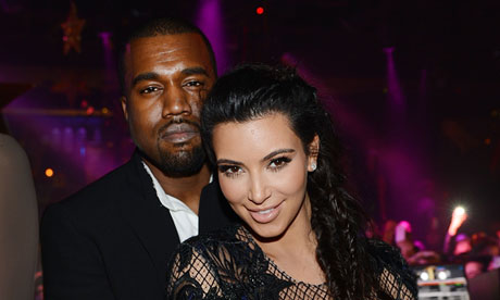 Kanye West and Kim Kardashian