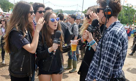 Celebrities Attend Glastonbury Festival 2013