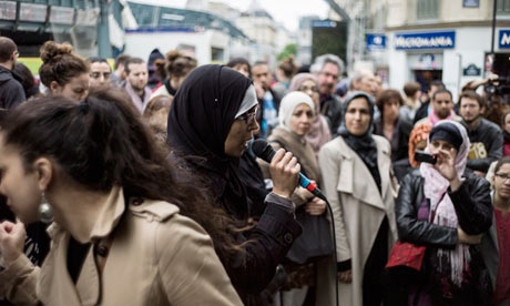 Women protest in Paris