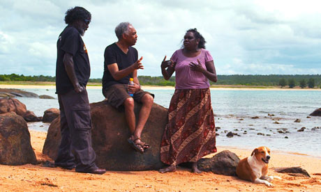 Gilberto Gil joins an aboriginal community in Australia