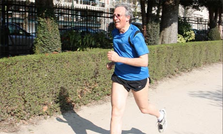 Sir Jon Cunliffe running the Brussels Sport Relief Mile in 2012.