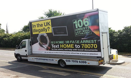 Home Office 'Go Home' van