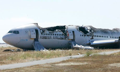 Asiana Airlines Boeing 777 plane that crashed in San Francisco