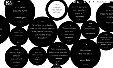 Art Rules at the ICA