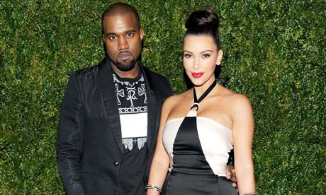 Kanye West and Kim Kardashian