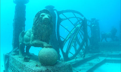 The Neptune Society's underwater reef.