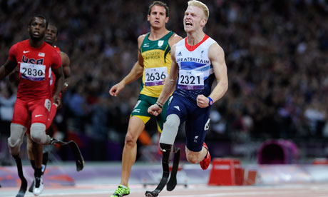 Jonnie Peacock winning race
