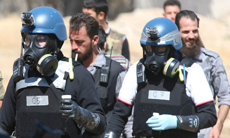 UN chemical weapons experts in Damascus