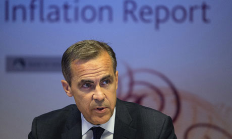 Mark Carney, governor of the Bank of England, gets some 'jawboning' done during presentation of the 
