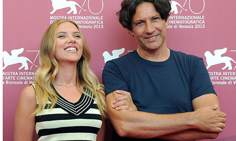 British director Jonathan Glazer with Scarlett Johansson, star of Glazer's new movie Under the Skin,