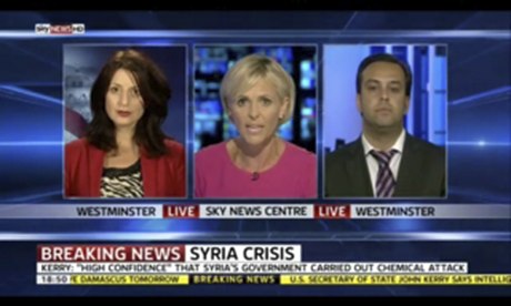 Rachel Shabi (left) on Sky News.