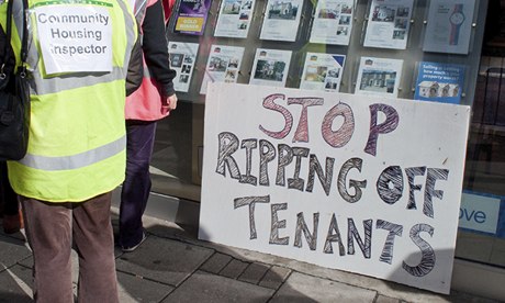 tenants housing benefit protest