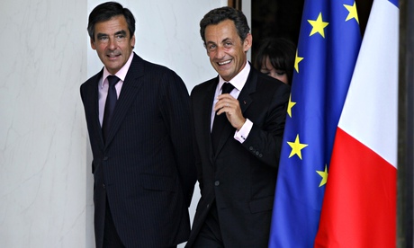 Francois Fillon and Nicolas Sarkozy