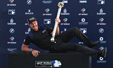 Henrik Stenson clearly feels at home in Dubai, where he won a second DP World Tour Championship titl