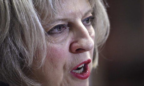 Theresa May, whose security bill is being fast-tracked through parliament