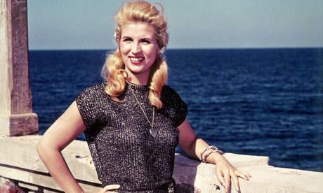 Lebanese singer/actress Sabah posing on a filmset in Alexandria in Egypt in the 60s.