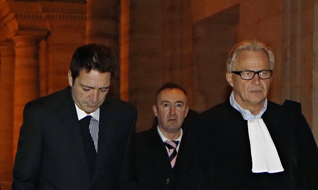 British businessman Ian Griffin (C) arri