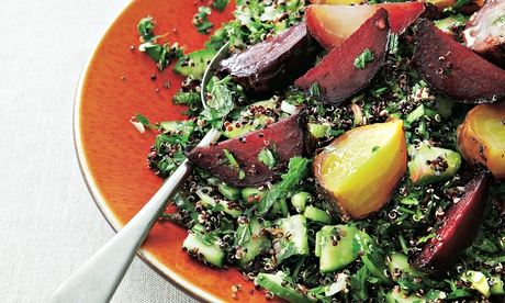 Yotam Ottolenghi's parsley, beetroot and black quinoa salad