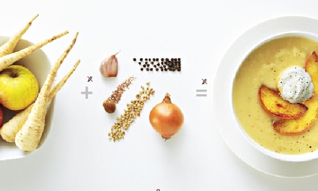 Thomasina Miers' spiced parsnip soup with fried apple