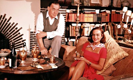 Erich Maria Remarque and his wife Paulette Goddard 