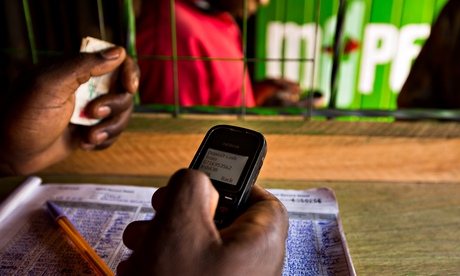 An M-Pesa store in Nairobi, Kenya