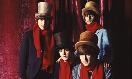 The Beatles in velvet top hats, 1965, London