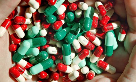 Handful of antibiotics
