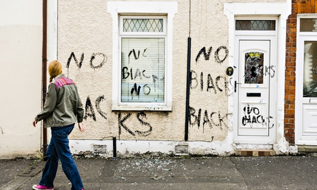 Racist attack on a house in Belfast, Northern Ireland