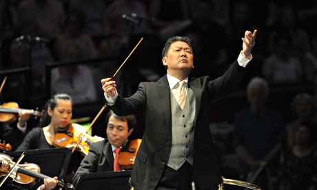 Long Yu conducting the China Philharmonic Orchestra, Royal Albert Hall