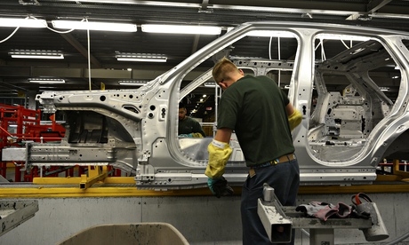 Jaguar assembly line in Solihull, West Midlands