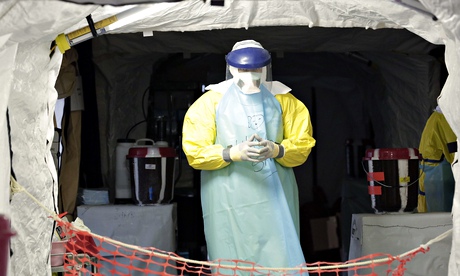 An Ebola medical unit in Monrovia, Liberia