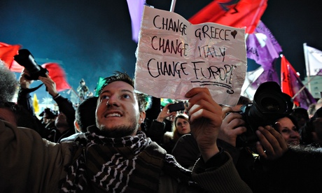 SYRIZA celebrates victory in Greek elections - Athens