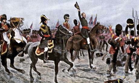 Painting showing the Duke of Wellington at the Battle of Waterloo, 1815