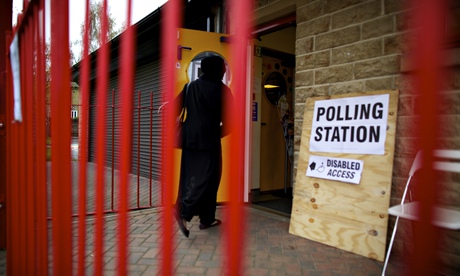 Polling station in Bradford