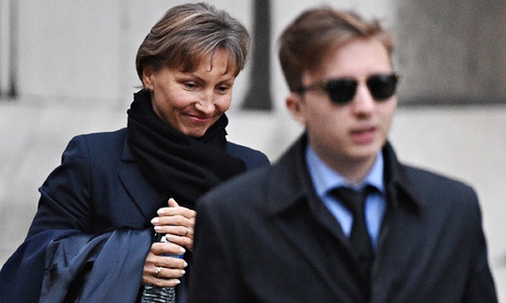 Marina and Anatoly Litvinenko leaving court 