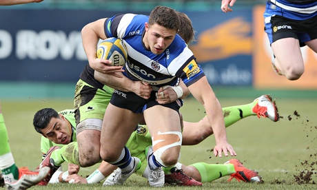 Bath's rugby league convert Sam Burgess tried his best to get them going against Northampton but was
