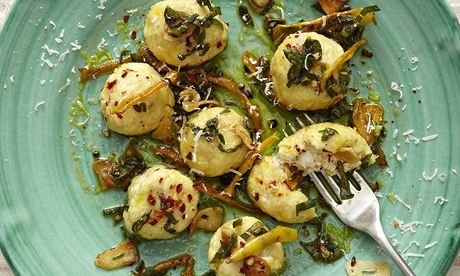 Yotam Ottolenghi's gnudi with chilli and crisp lemon skin