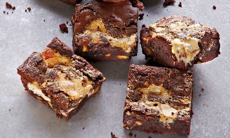 Yotam Ottolenghi's tahini and halva brownies