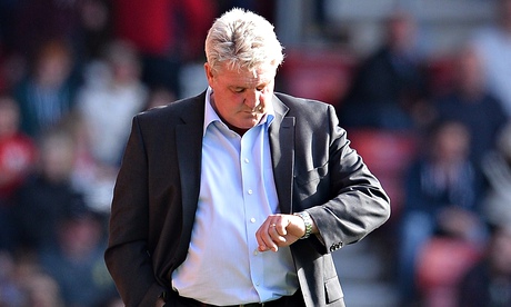 Hull City's manager Steve Bruce knows time is running out for his side to avoid relegation from the 