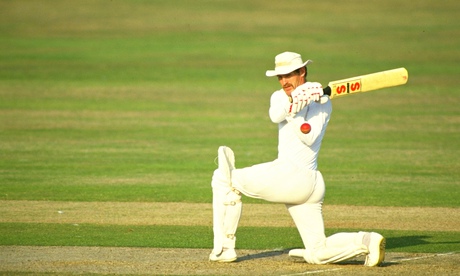 Clive Rice in typically exuberant batting form, leading from the front as captain of Nottinghamshire