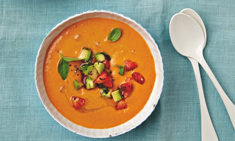 Thomasina Miers' tomato gazpacho with strawberries