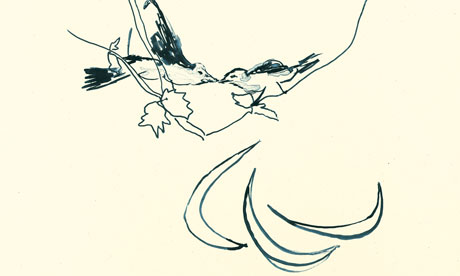 Birds 2012 by Tracey Emin detail 
