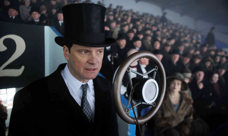 Colin Firth in a scene from The King's Speech 