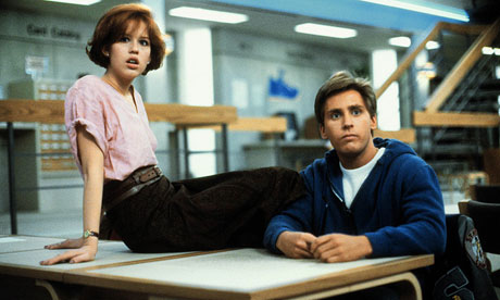 Molly Ringwald and Emilio Estevez in The Breakfast Club
